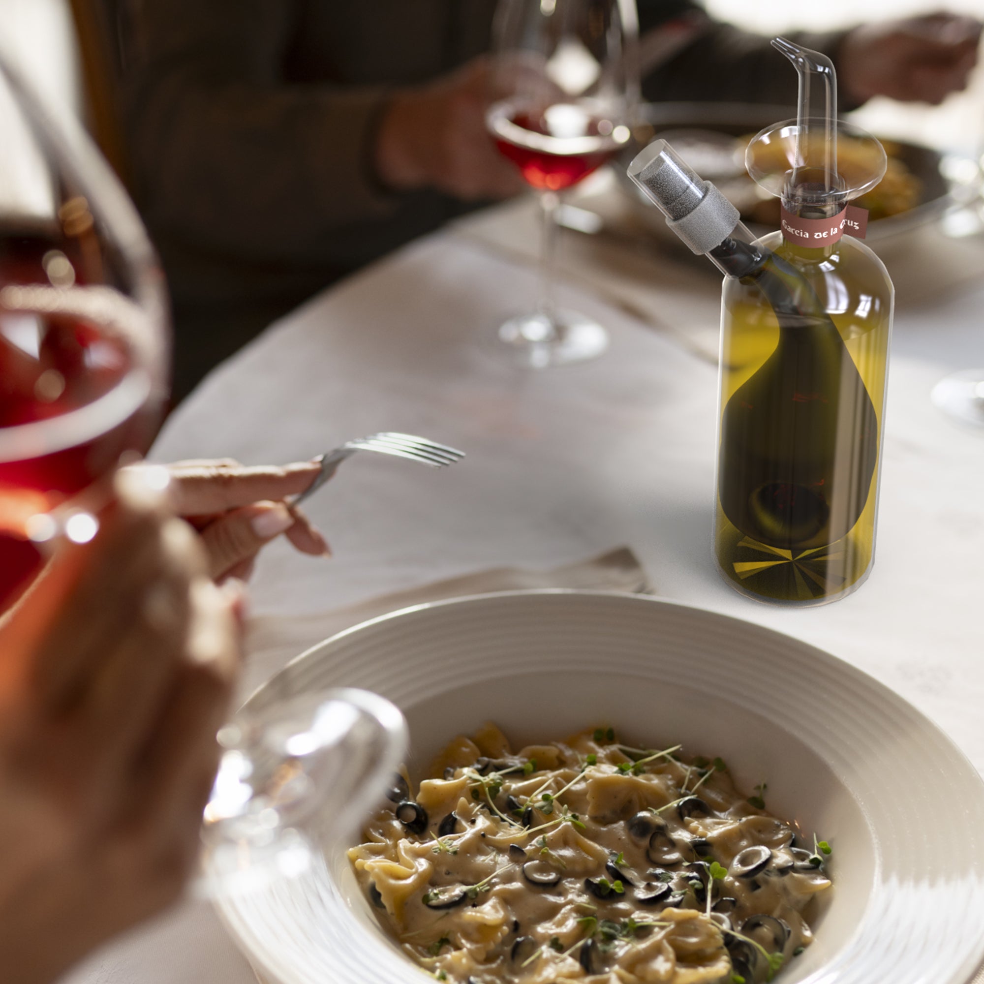 Hand Blown Glass Cruet - Early Harvest