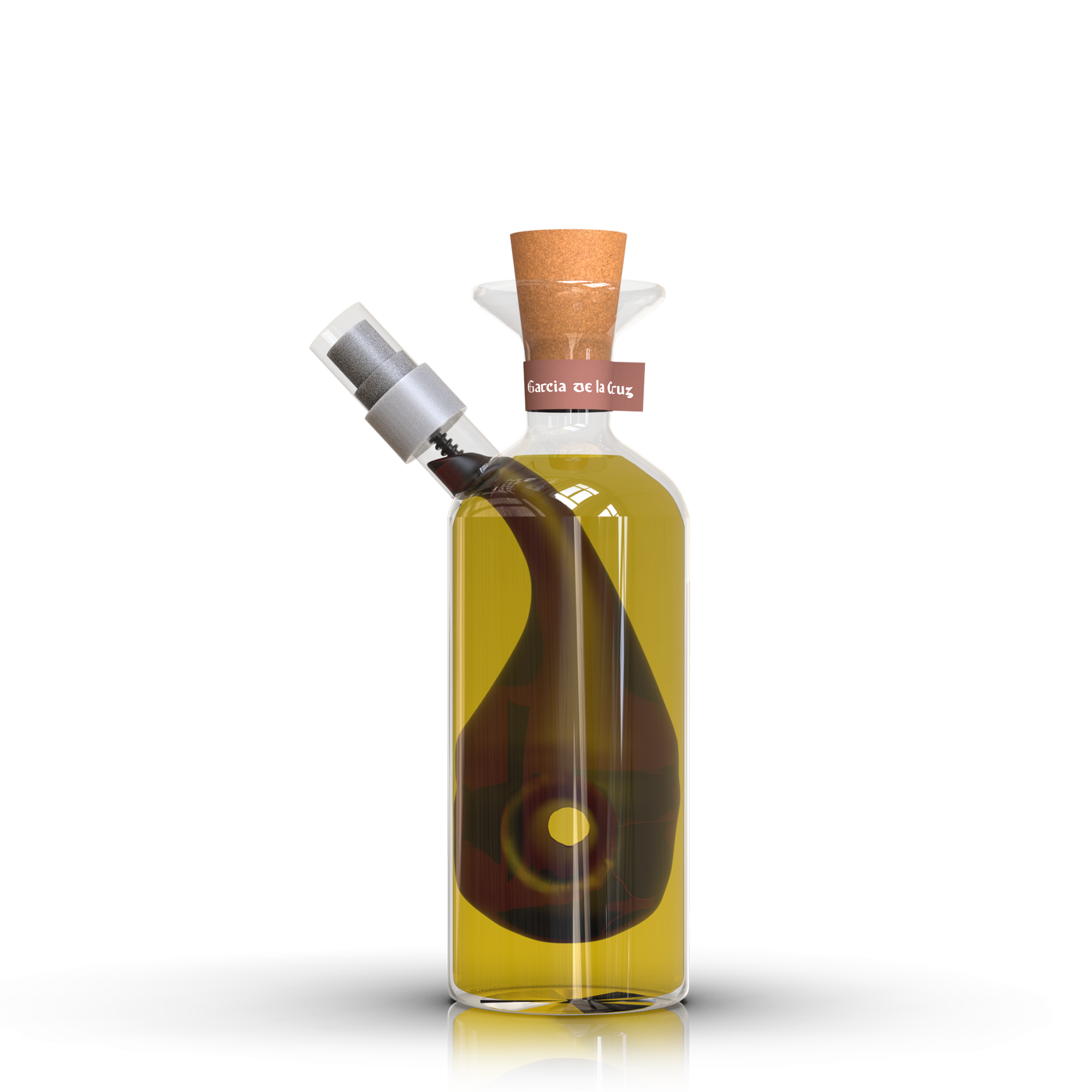 Hand Blown Glass Cruet - Early Harvest