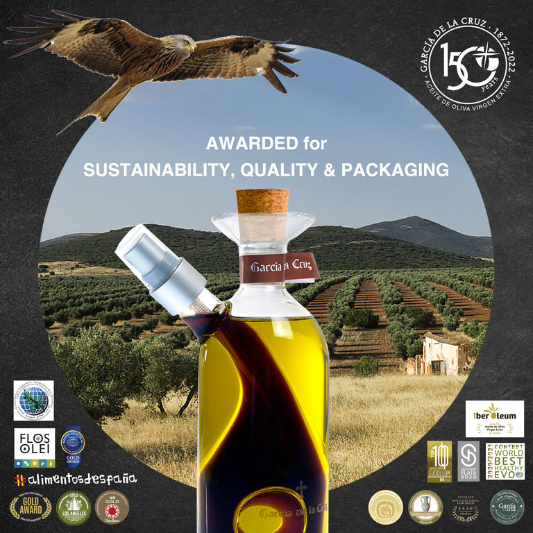 Hand Blown Glass Cruet - Early Harvest - García de la Cruz Olive Oil