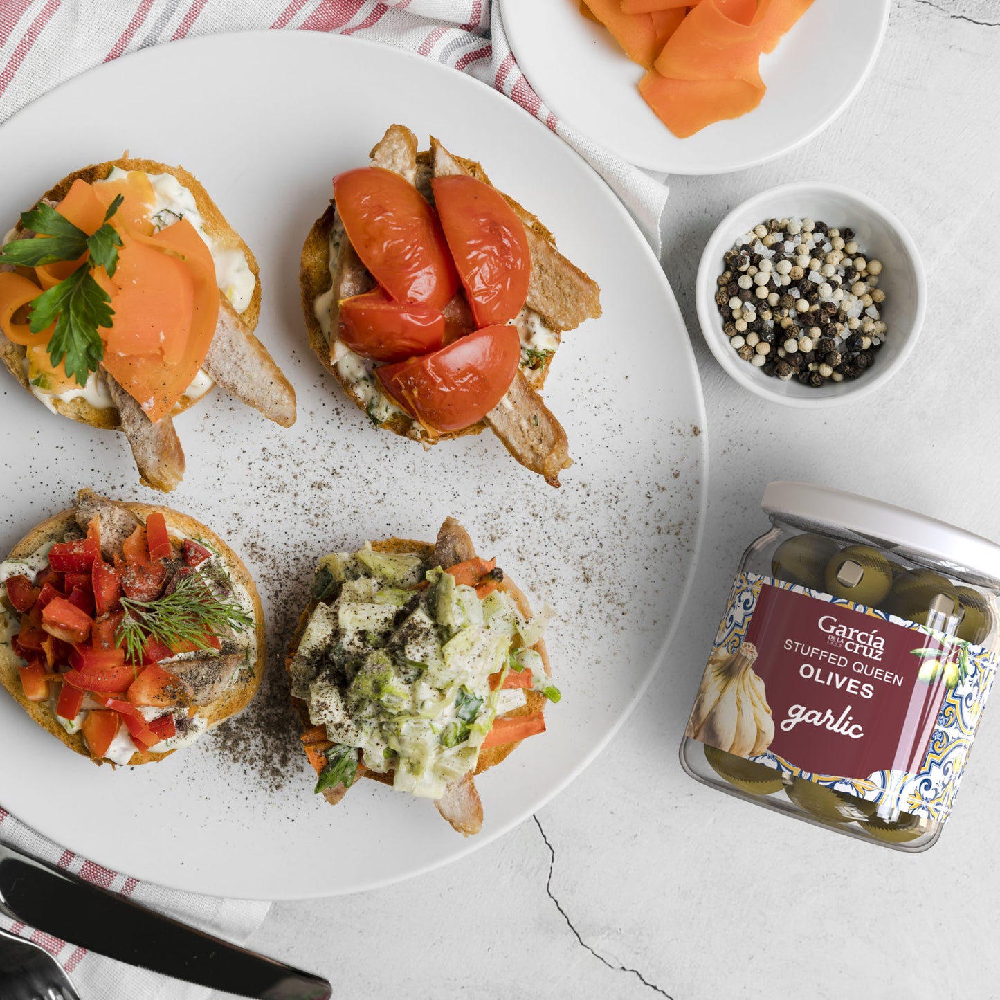 
                  
                    Garlic Stuffed Olives
                  
                