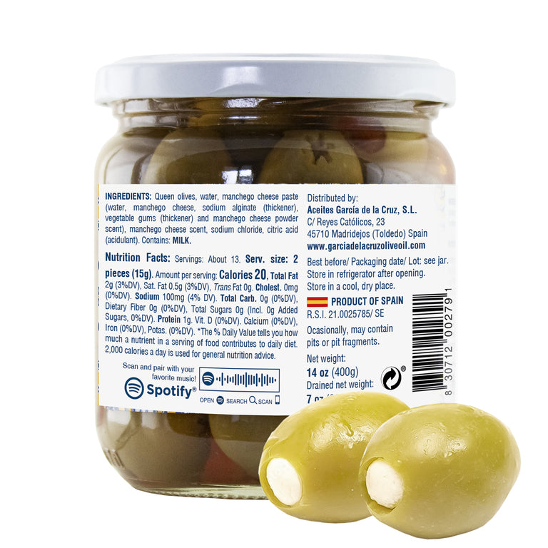 Manchego Cheese Stuffed Olives - García de la Cruz Olive Oil