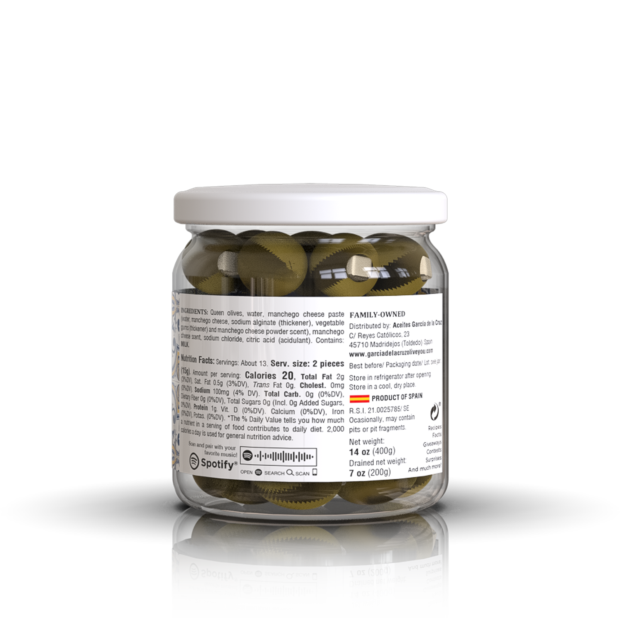 Manchego Cheese Stuffed Olives