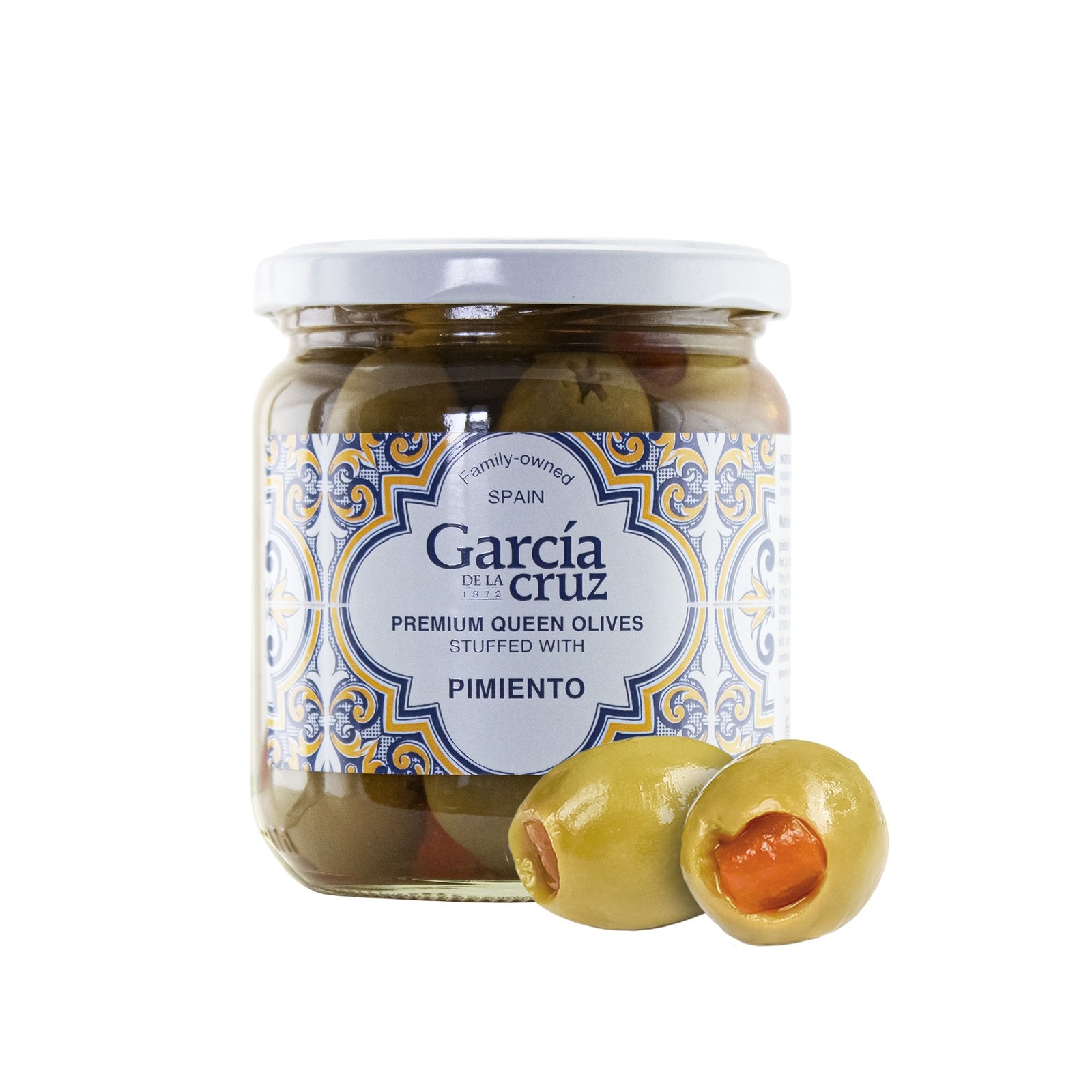 Pimiento Stuffed Olives - García de la Cruz Olive Oil