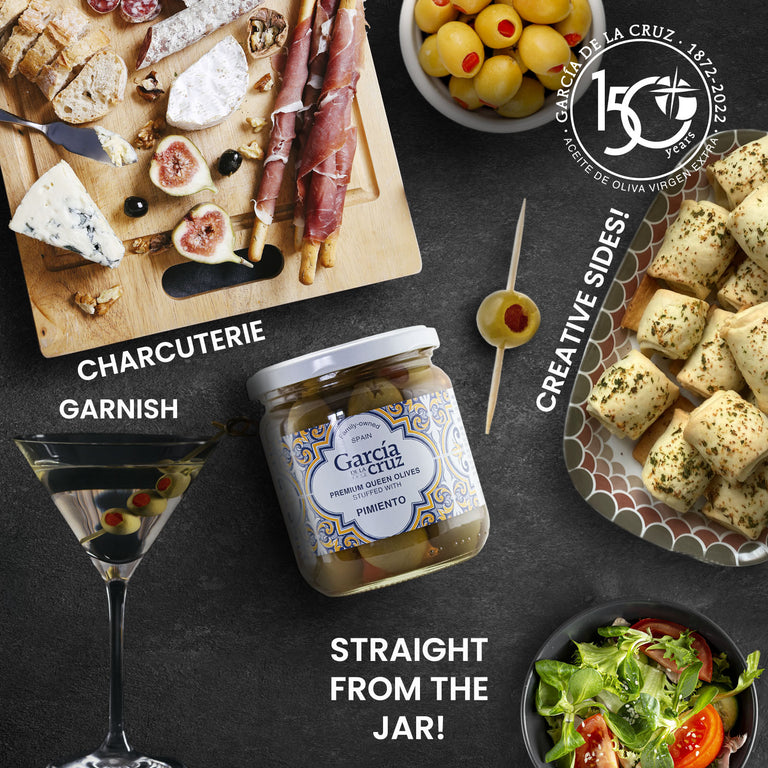 Pimiento Stuffed Olives - García de la Cruz Olive Oil